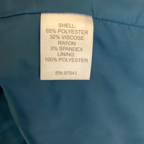 J. Jill Coat Peacock Womens Large Teal Button Front Fleece New - Picture 4 of 10